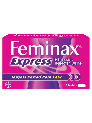 Feminax Express 342mg Tablets 16 Tablets