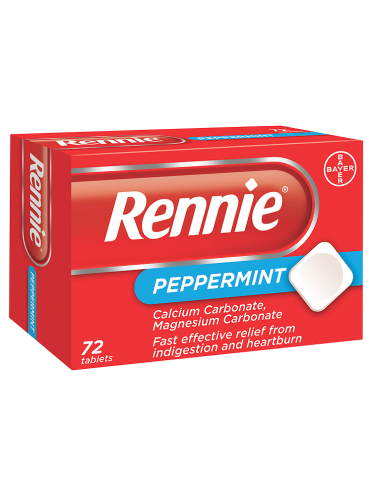 Rennie Peppermint 72 Tablets