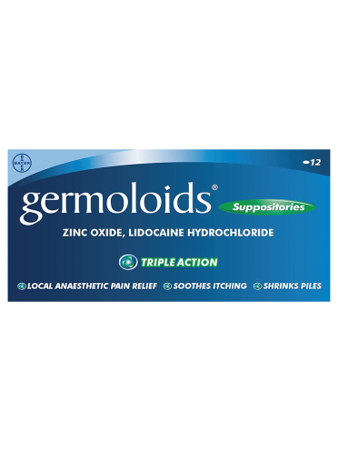 Germoloids Suppositories 12 Suppositories