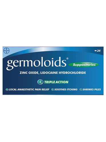 Germoloids Suppositories 24 Suppositories