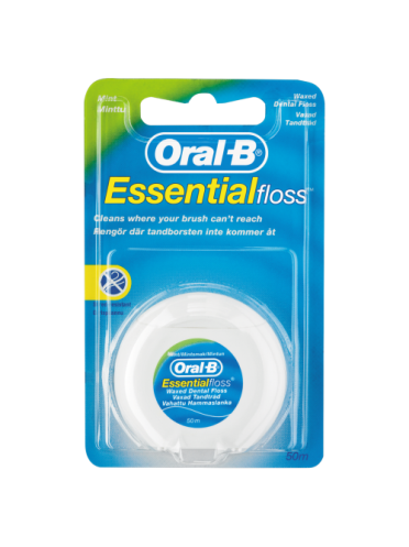 ORAL B ESSENTIAL FLOSS MINT WAXED 50M