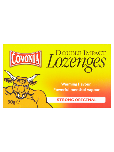 Covonia Double Impact Lozenges Strong Original 30g