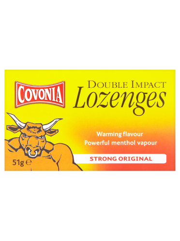 Covonia Double Impact Lozenges Strong Original 51g