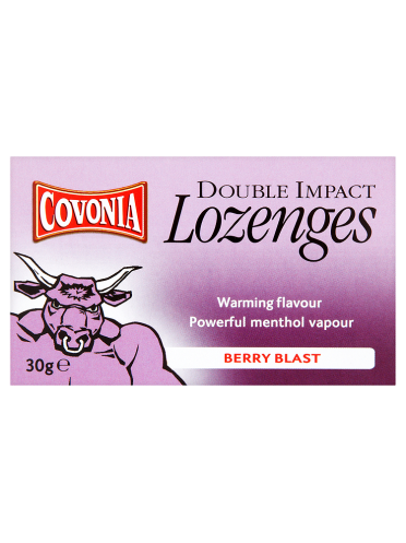 Covonia Double Impact Lozenges Berry Blast 30g