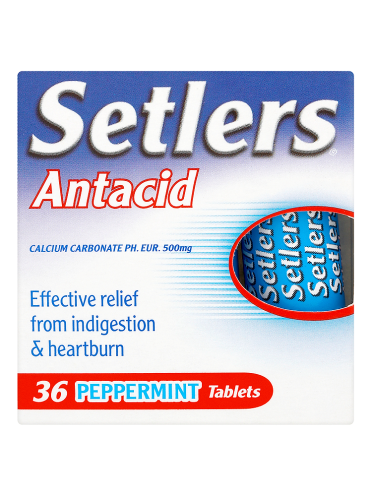 Setlers Antacid 36 Peppermint Tablets