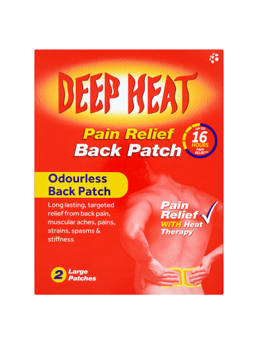 Deep Heat Pain Relief Back Patch 2 Large Patches