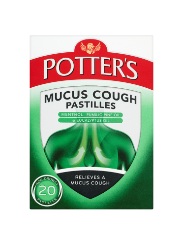 Potter's Mucus Cough Pastilles Non-Drowsy 20 Pastilles