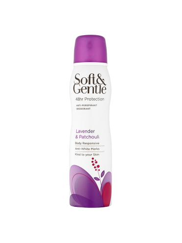 Soft & Gentle 48hr Protection Anti-Perspirant Deodorant Lavender & Patchouli 150ml