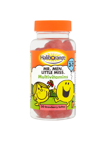 Haliborange Mr. Men Little Miss Multivitamins 30 Strawberry Softies