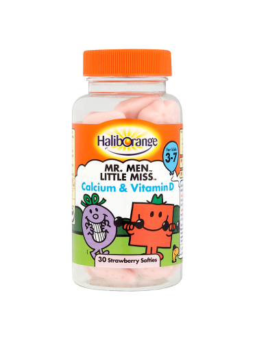 Haliborange Mr. Men Little Miss Calcium & Vitamin 30 Strawberry Softies