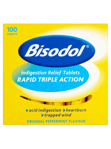 Bisodol Indigestion Relief Tablets x 100