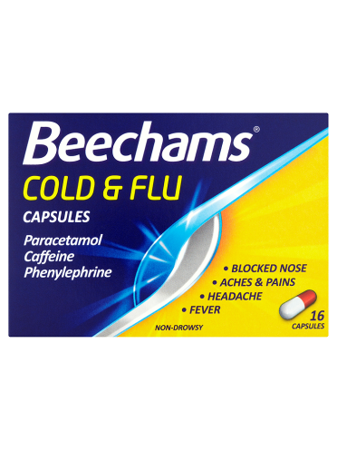 Beechams Cold & Flu Capsules 16 Capsules