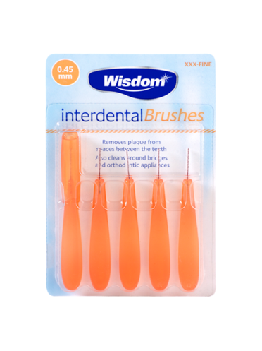 Wisdom Interdental Brushes 0.45mm