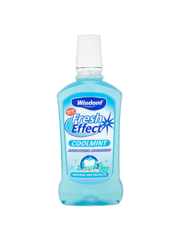 Wisdom Fresh Effect Coolmint Antibacterial Mouthwash 500ml