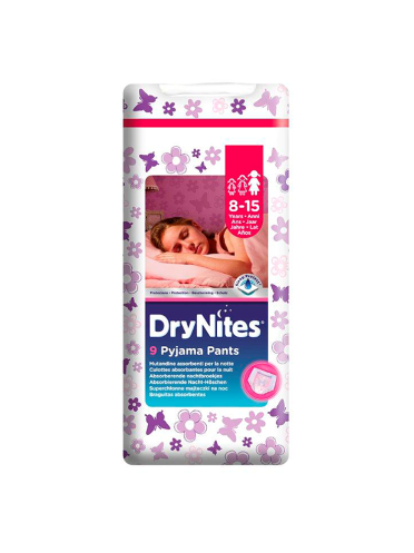 DryNites Pyjama Pants 8-15 years Girl (9 Pants)