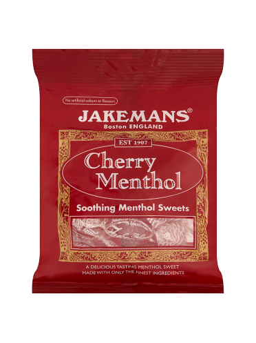 Jakemans Cherry Menthol Soothing Menthol Sweets 100g