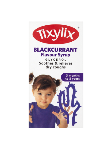 Tixylix Blackcurrant Flavour Syrup 3 Months to 5 Years 100ml