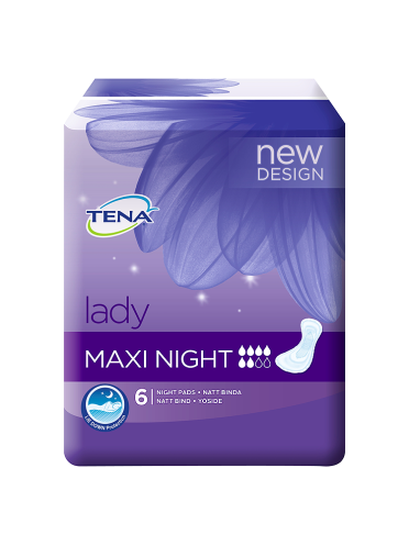 TENA Lady Maxi Night 6 Night Pads