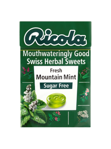 Ricola Mouthwateringly Good Swiss Herbal Sweets Sugar Free Fresh Mountain Mint 45g